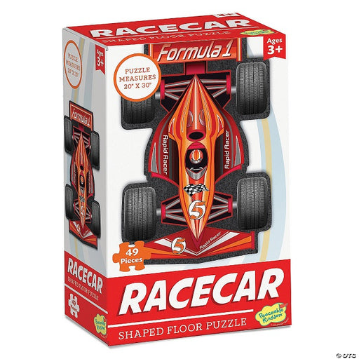 Racecar Shaped Floor Puzzle 49 Piece Peaceable Kingdom