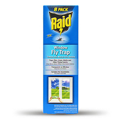 Raid® Discreet Window Fly Trap - Pack of 8