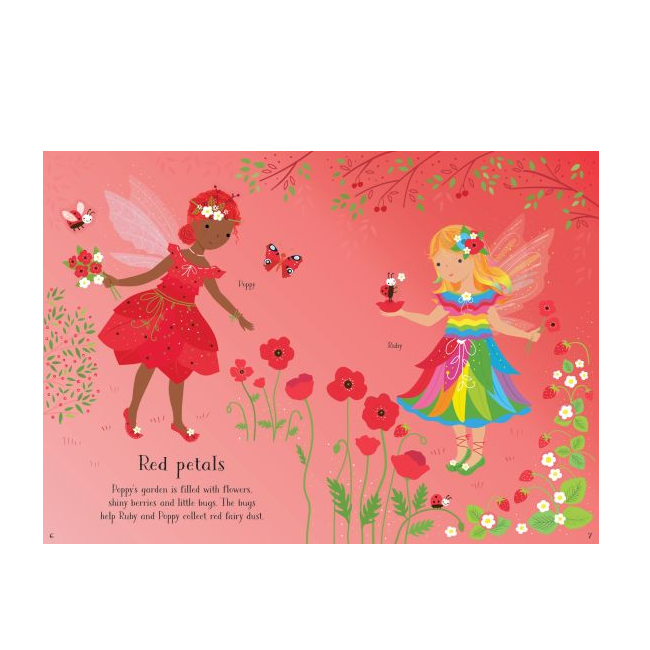 Little Sticker Dolly Dressing Rainbow Fairy Sticker Book, Usborne