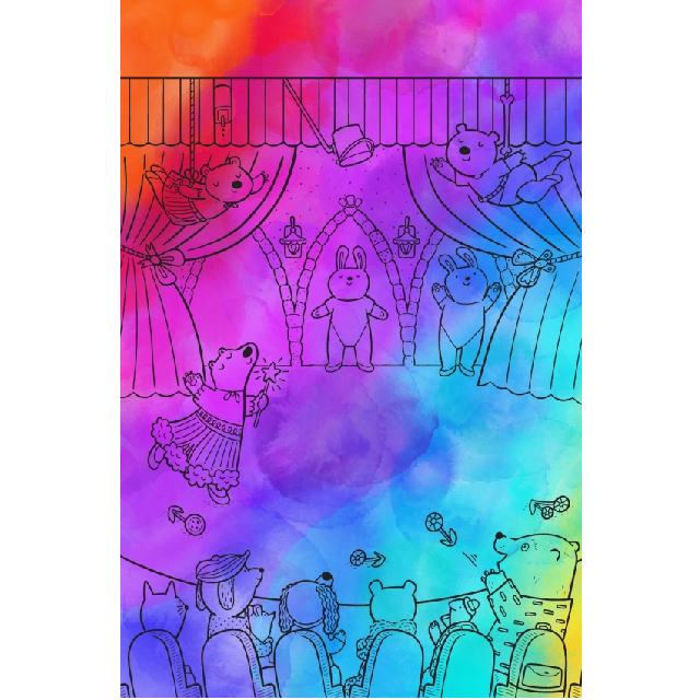 Scratch-Off Hidden Pictures Rainbow Party Puzzles Activity Book by Highlights