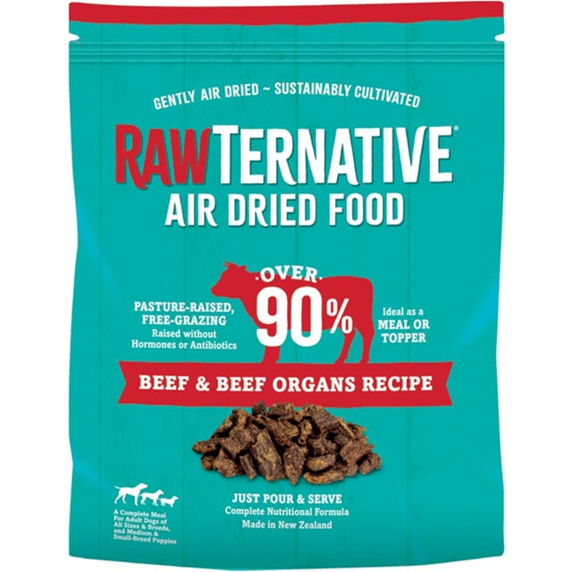 RawTernative Beef & Beef Organs Recipe Air Dried Dog Food & Topper