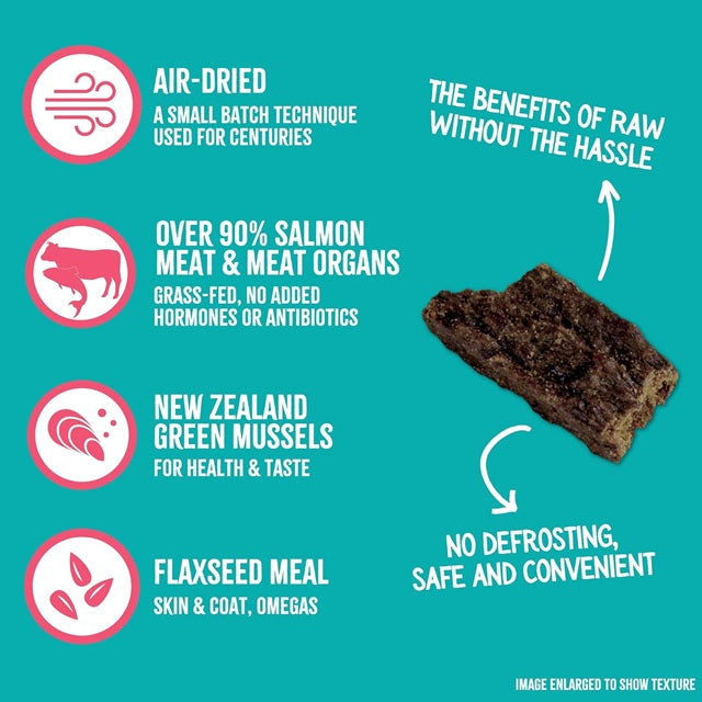 RawTernative Salmon & Beef Recipe Air Dried Dog Food & Topper