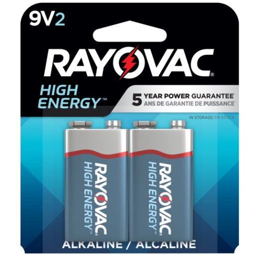 9V High Energy™ Alkaline Batteries, 2-Pack