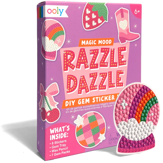 Razzle Dazzle Mini DIY Gem Sticker Kit - Magic Mood - 8 Stickers