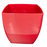 Planter, "Siena" Square, 5.5 Inch - Red