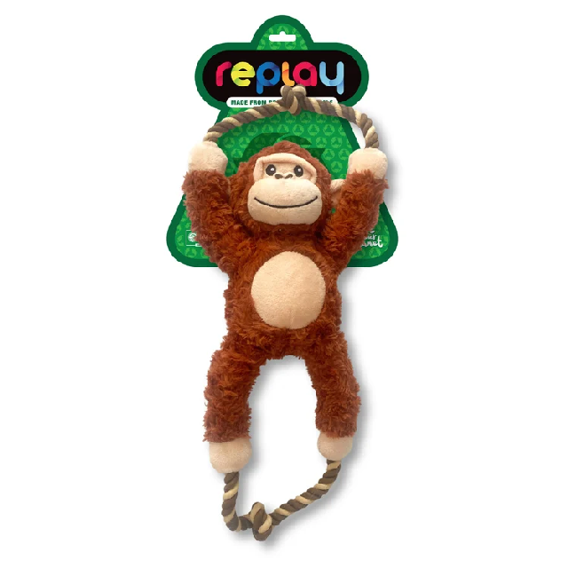 Replay Plush Monkey Tug Dog Toy
