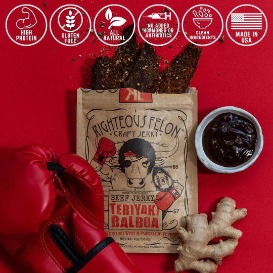 Teriyaki Balboa Beef Jerky 2-oz.