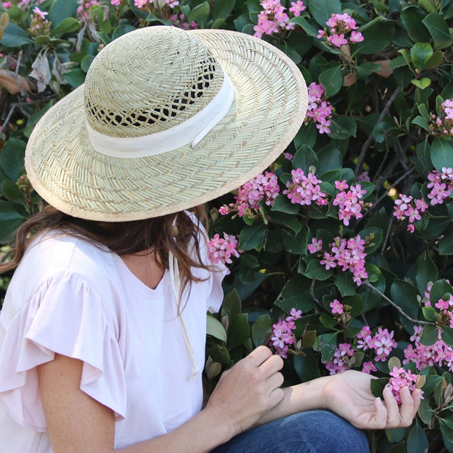 Goldcoast Sunwear Women's Rush Vogue Trim Garden Hat with Tie, Assorted