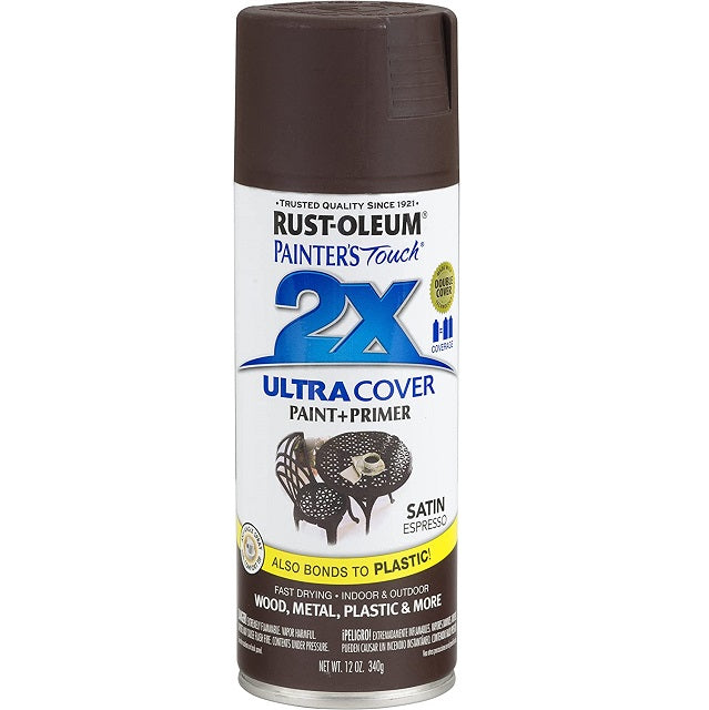 Rust-Oleum Painter's Touch 2X Ultra Cover Satin Espresso Paint+Primer ...