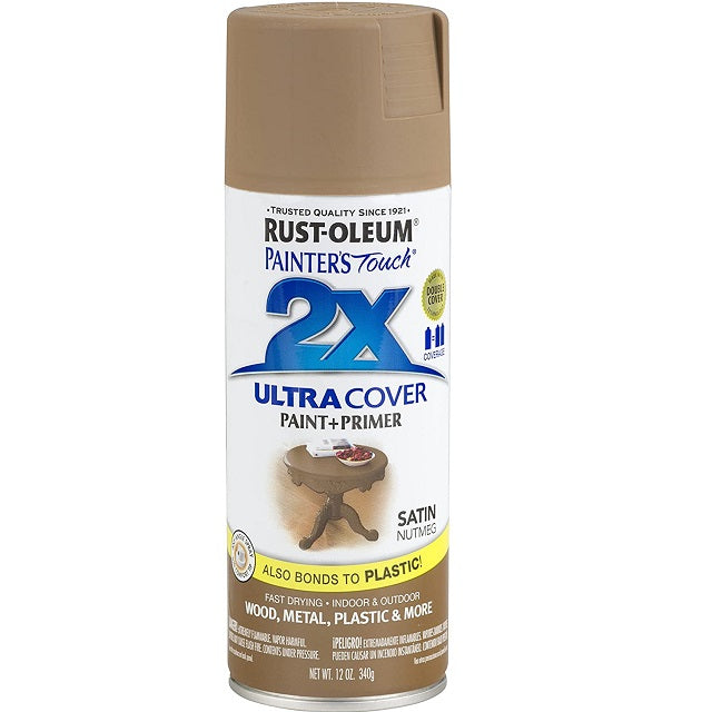 Rust-Oleum Painter's Touch 2X Ultra Cover Satin Nutmeg Paint+Primer Sp ...