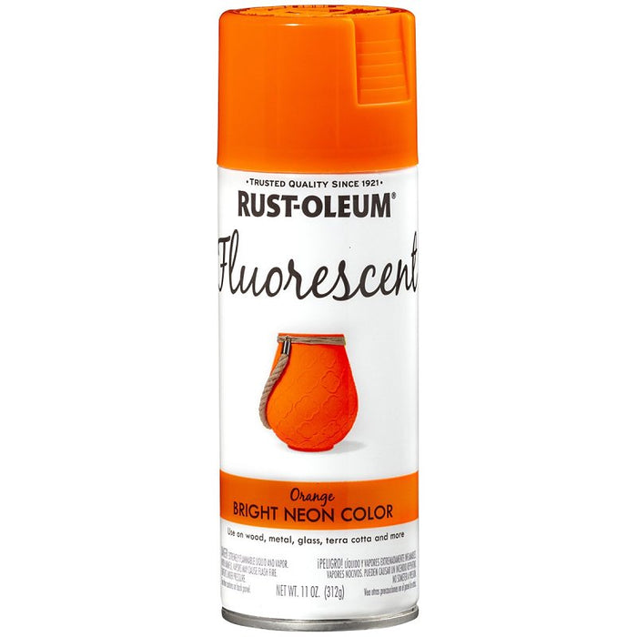 Rust-Oleum® Fluorescent Spray Paint, Orange, 11 oz. Aerosol Can