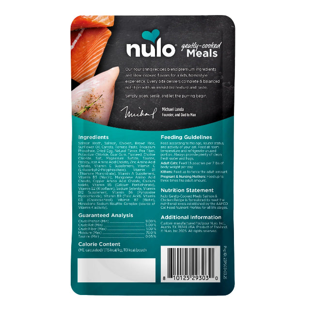 Nulo Gently-Cooked Meals Salmon & Chicken Recipe for Cats 3.5oz