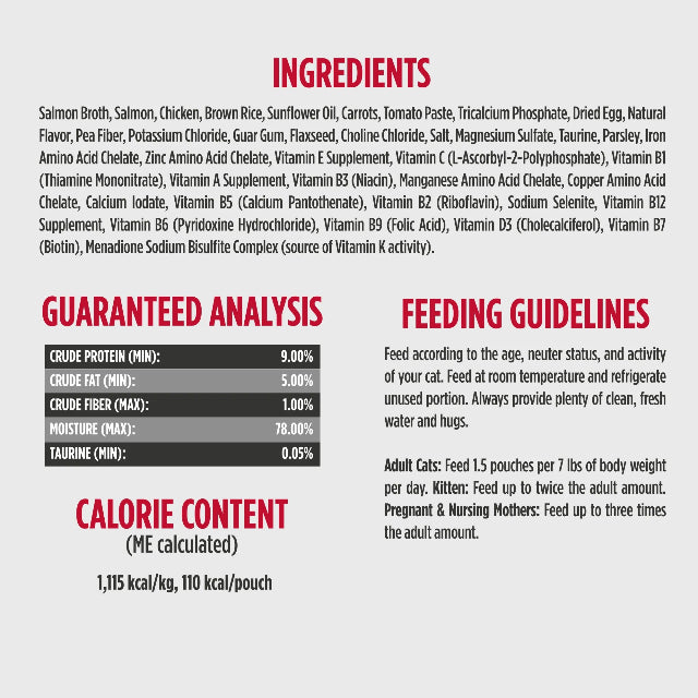 Nulo Gently-Cooked Meals Salmon & Chicken Recipe for Cats 3.5oz