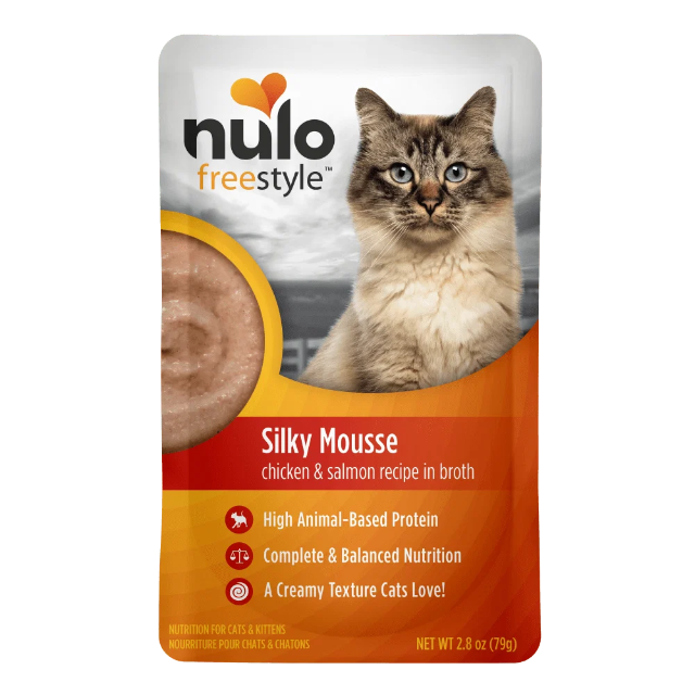 Nulo FreeStyle Silky Mousse Chicken & Salmon Recipe for Cats 2.8oz