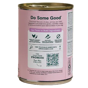 Open Farm Goodbowl™ Harvest Chicken & Salmon Pâté for Dogs 12.5-oz Can