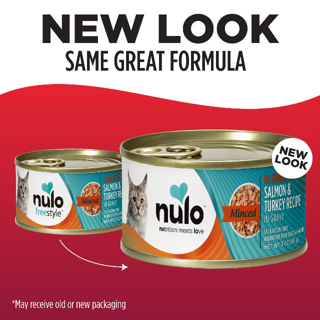 Nulo Minced Salmon & Turkey Recipe for Cats Grain Free 3oz