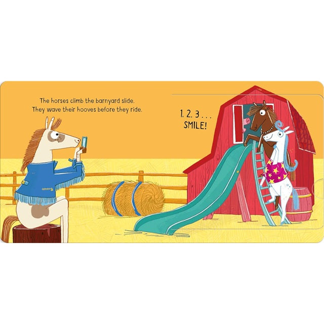 Say Cheese! A Lift-the-Flap Book of Farm Photos Board Book