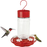 Nature's Way Scarlet Swirl Glass Gravity Hummingbird Feeder