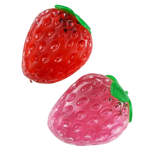Crystal Strawberry Coconut Oil Squishy, Assorted