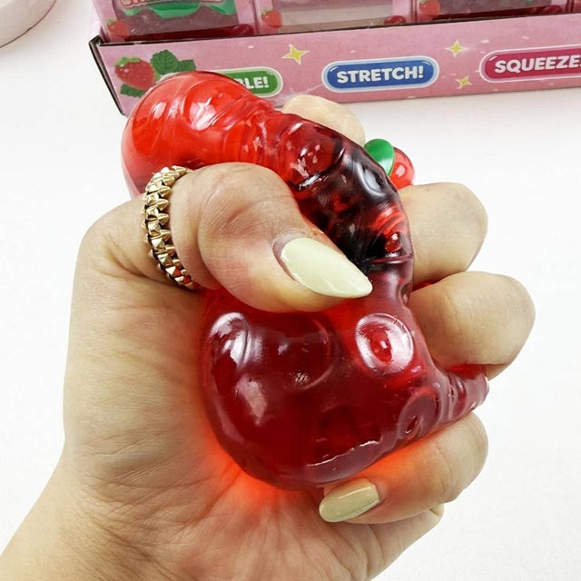 Crystal Strawberry Coconut Oil Squishy, Assorted