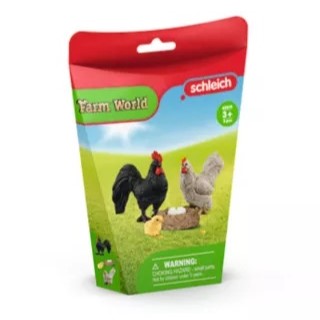 Schleich Farm World Farm Family Clucking Collectibles 6-Piece Playset