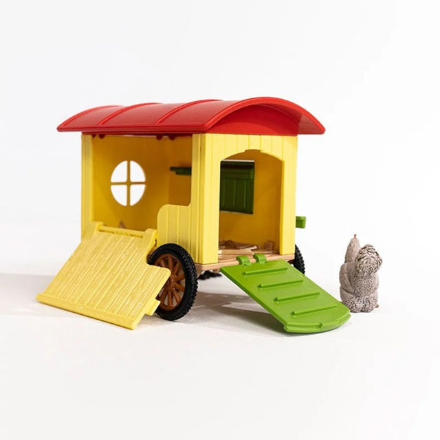 Schleich Farm World Mobile Chicken Coop 5-Piece Playset