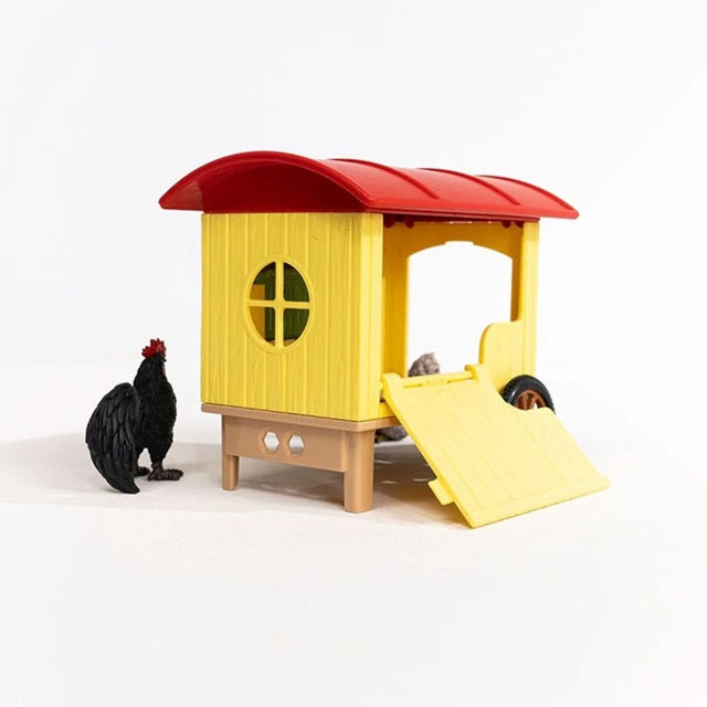 Schleich Farm World Mobile Chicken Coop 5-Piece Playset