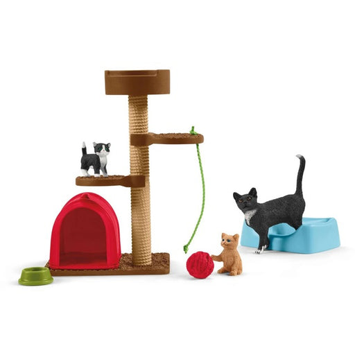 Schleich Farm World Playtime for Cute Cats 15-Piece Playset