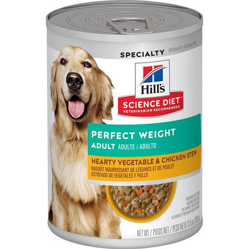 Science Diet Adult Perfect Weight Hearty Vegetable & Chicken Stew, Case of 12 x 12.5oz Cans