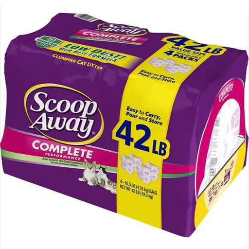 Scoop Away Complete Performance Scented Scoopable Cat Litter, 42 lb.