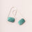 Floating Stone Earrings - Turquoise/Silver