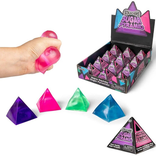 Scrunchems Sugar Pyramid Sensory Fidget, Assorted Colors