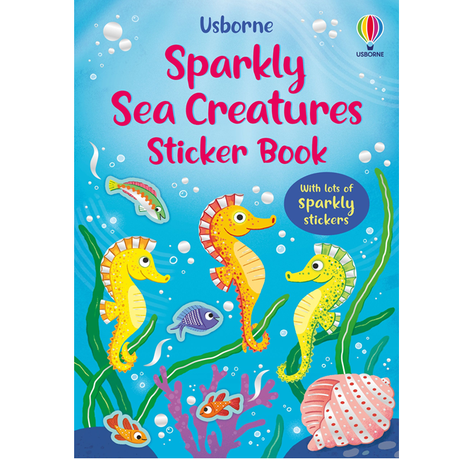 Little Sticker Sparkly Sea Creatures Sticker Book, Usborne