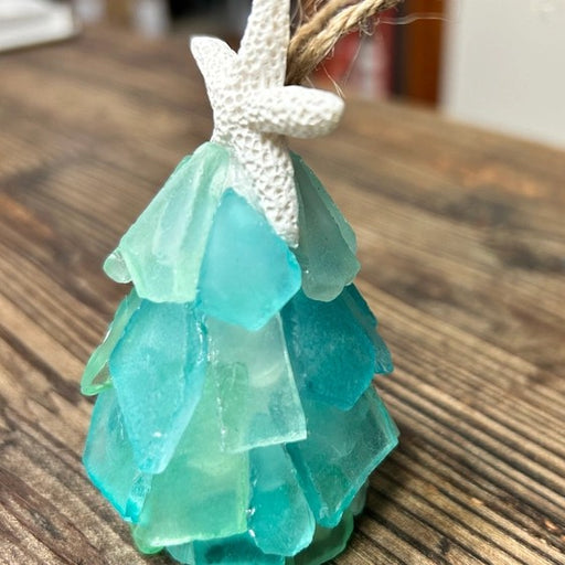 Handmade Seaglass 3D Christmas Tree Ornament
