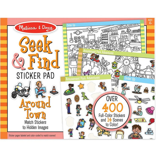 Melissa & Doug Seek and Find Sticker Pad – Around Town