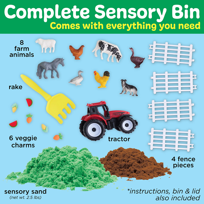 Creativity for Kids Sensory Bin Farm