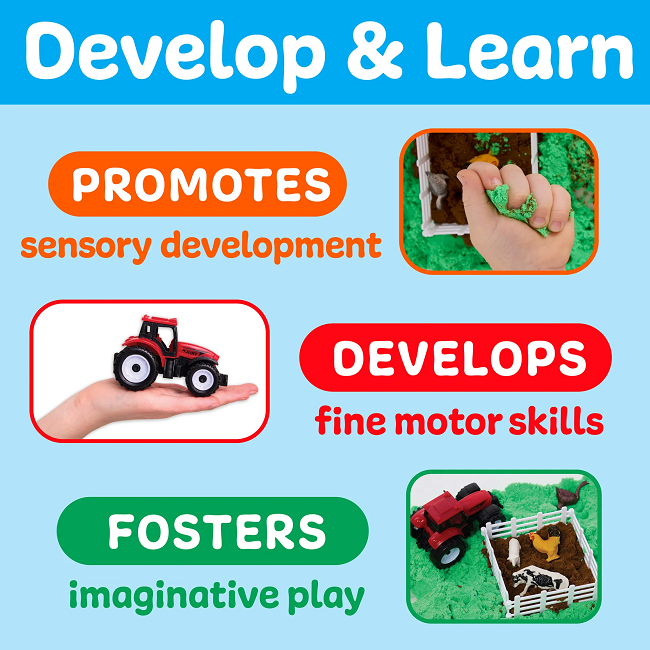 Creativity for Kids Sensory Bin Farm