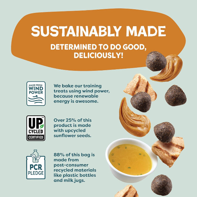 Shameless Pets Bone Broth Bits- Peanut Butter Bliss, 8oz. Training Treats