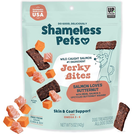 Shameless Pets Jerkey Bites - Salmon Loves Butternut, 5 oz.