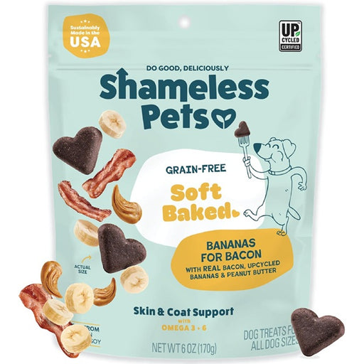 Shameless Pets - Bananas for Bacon Soft Baked Biscuits, 6 oz.