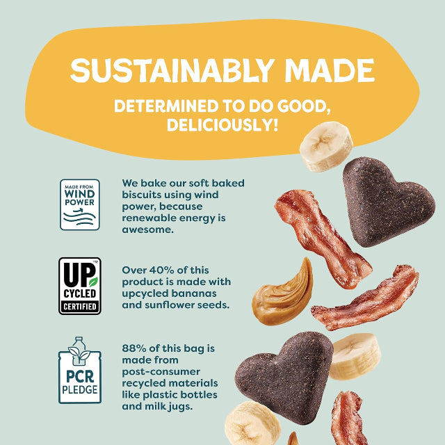 Shameless Pets - Bananas for Bacon Soft Baked Biscuits, 6 oz.