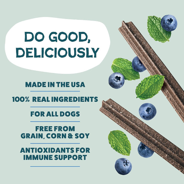 Shameless Pets Dental Sticks - The Tooth Berry - 8 sticks, 7.2 oz. Bag