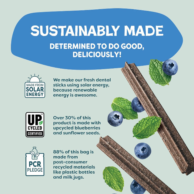 Shameless Pets Dental Sticks - The Tooth Berry - 8 sticks, 7.2 oz. Bag