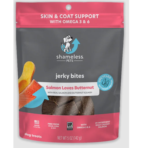 Shameless Pets Jerkey Bites - Salmon Loves Butternut, 5 oz.