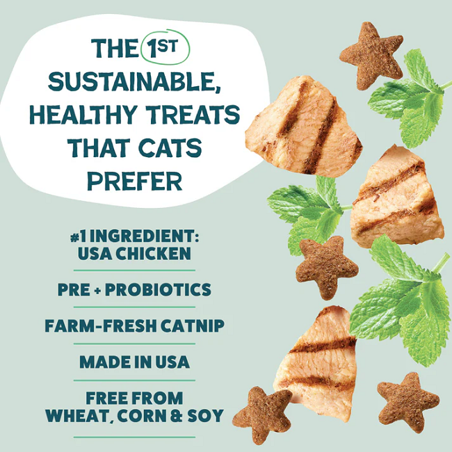 Shameless Pets Catnip N Chill Crunchy Chicken and Catnip Cat Treats 2.5 oz