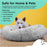 Best Friends by Sheri The Original Calming Donut Cat & Dog Bed, Frost Shag Fur