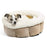 Best Friends by Sheri Cozy Ilan Cuddle Cup Pet Bed, Standard Wheat