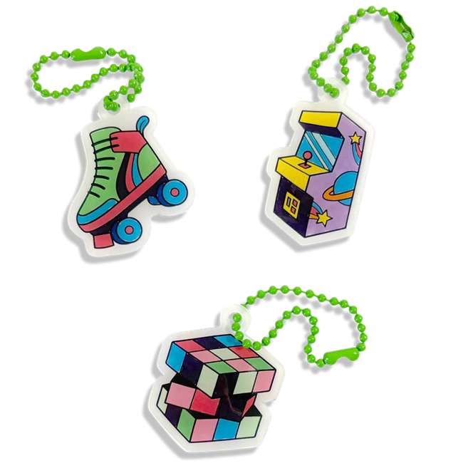 Shrink-Its! Mini DIY Shrink Art Kit - Rad Times - 5 Charms