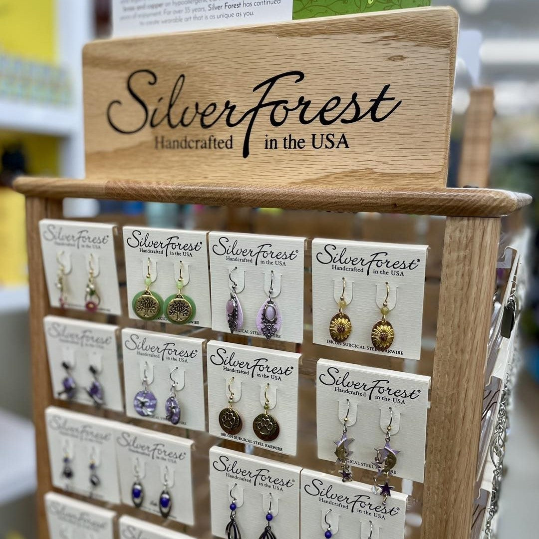 Silver forest earrings store near me