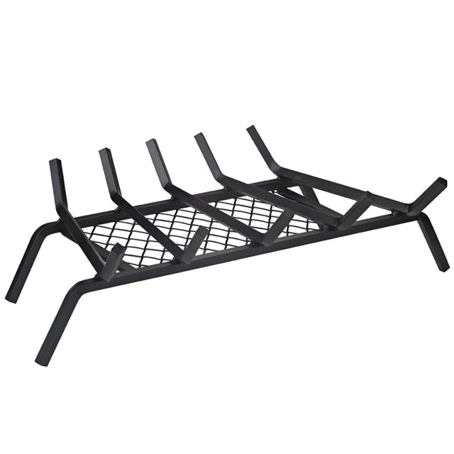 Hexagonal Wrought Iron Fireplace Grate 23 in. with Retainer